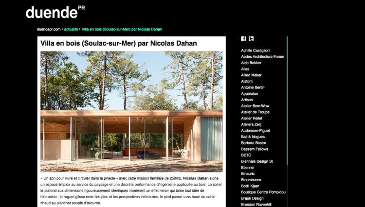 Nicolas Dahan, Press and Awards, Duende PR