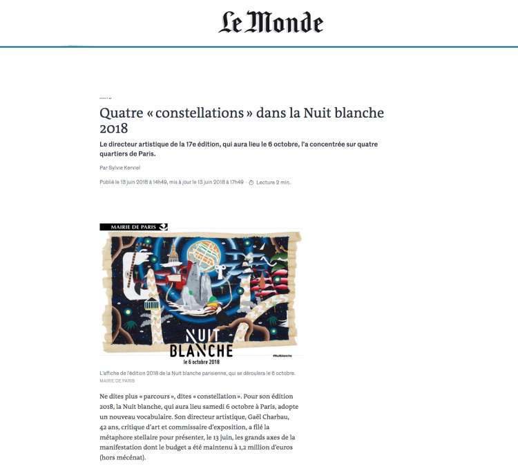 Nicolas Dahan, Press and Awards, Le Monde