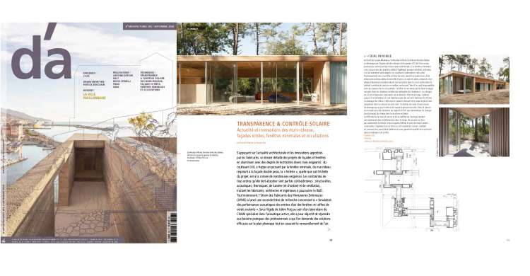 Nicolas Dahan, Press and Awards, D’Architectures Magazine n°283