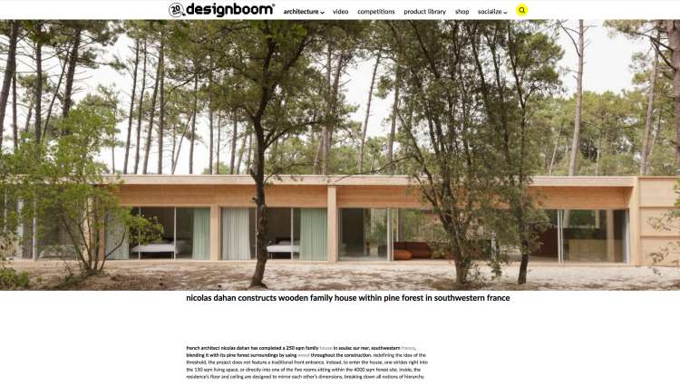 Nicolas Dahan, Press and Awards, Designboom