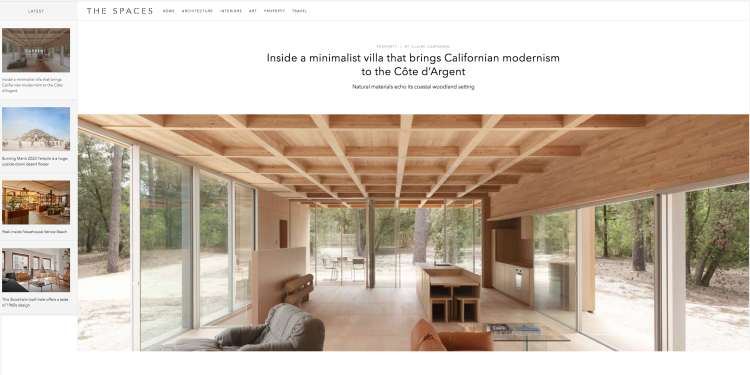 Nicolas Dahan, Press and Awards, The Spaces